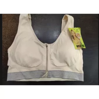 Sports bra front side zipper bra women wear sports bra