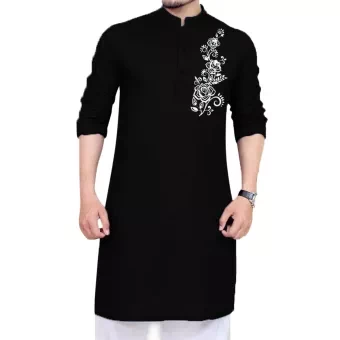 Semi Long Cotton Panjabi for Men