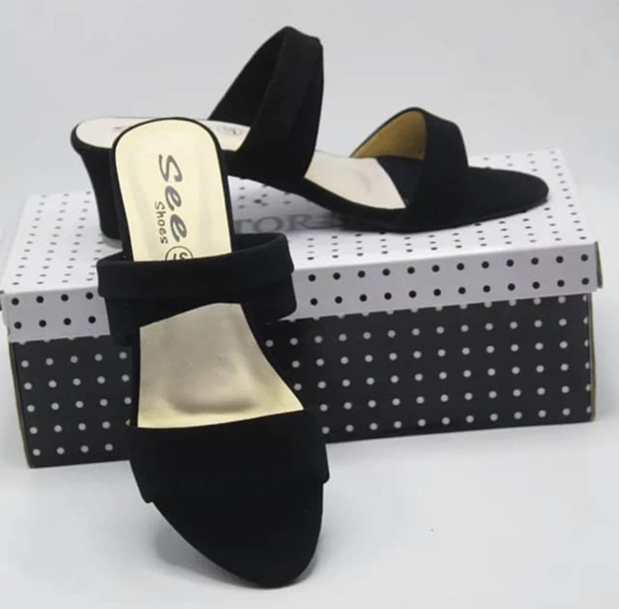 Fashionable Box Balance Heel shoes for Women