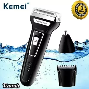 Kemei KM 6558 3 in 1 Reciprocating Three Blades Electric Shaver