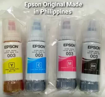 Epson Printer 003 Ink 65ml 4 Colors Made In Philippines