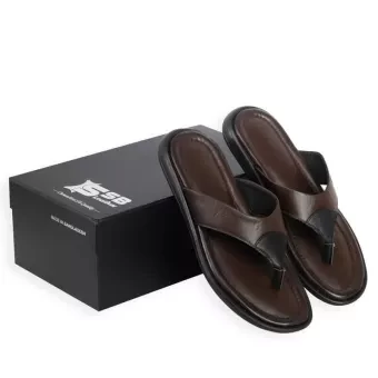 Men's Chocolate Leather Sandal SB-S171
