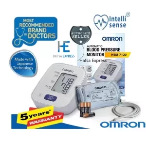 Omron HEM 7120 Upper Arm Automatic Blood Pressure Home BP Monitor Bp Machine Hem 7120