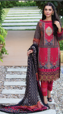 Digital Printed  Lawn 3 piece