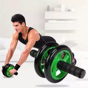 Health and Fitness Exercise AB Roller Wheel - Black and Green