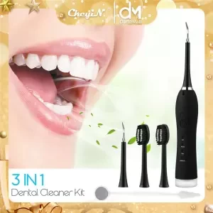 CkeyiN Professional Teeth Cleaning Tools Kit Rechargeable Electric Toothbrush Electric Dental Calculus Remover Sonic Tartar Removal Home Dental Care with Mouth Mirror KQ117