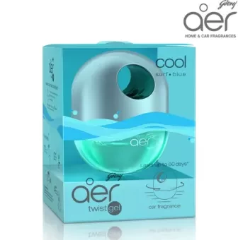 Aer Twist Dashboard Car Freshener Cool Surf Blue