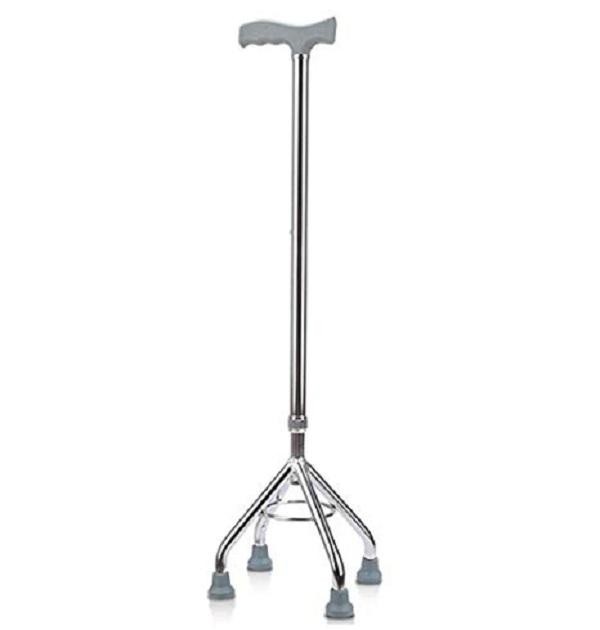 Quad Cane Walking Stick ( Adjustable )