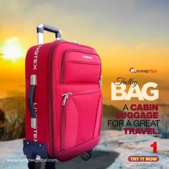 Livingtex Softside Expandable Luggage with Spinner Wheels, Teal