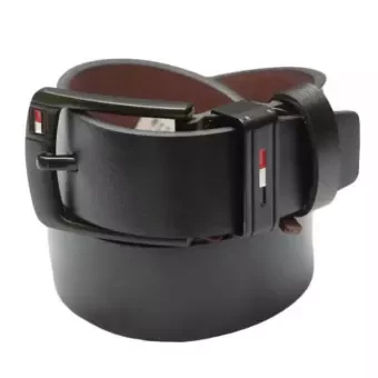 Casual Soft Leather Belt For Men - Black