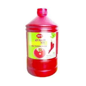 Pran Hot Tomato Sauce - 1000gm Plastic Jar