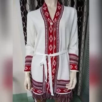 Ladies Winter Long Sleeve Open Cardian Sweater with Button