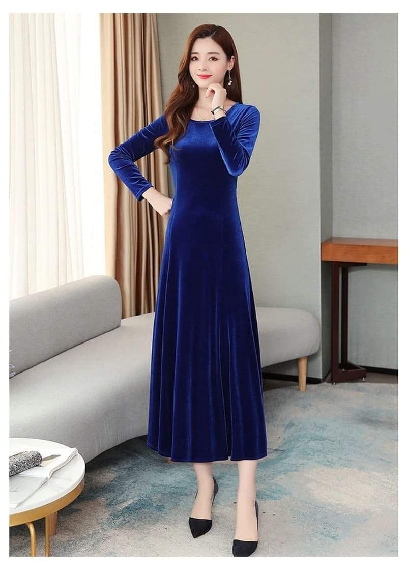 Glossy Luxury Velvet Winter Wear for Woman