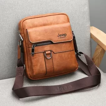 PU Leather Messenger shoulder Bag For Men