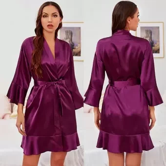 Sexy Women And Girls Nightdress Nightgown Sleepwear Night Dress Nightie Babydoll Chemise Sleep Wear Nighty Sleep Shirt Ladies Lingerie Robe Hot Stin Silk Night Gown