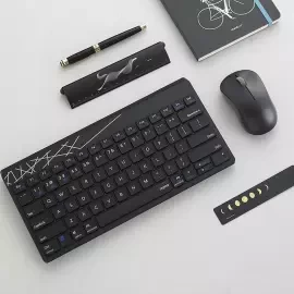 Rapoo 8000GT wireless keyboard and mouse set mute multi-mode office home notebook thin and light Bluetooth 4.0