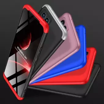 GKK For Realme 8 4G / Realme 8 Pro Back Cover GKK 360 Degree [3 in 1] Shockproof Full Protective Anti-Shock Case