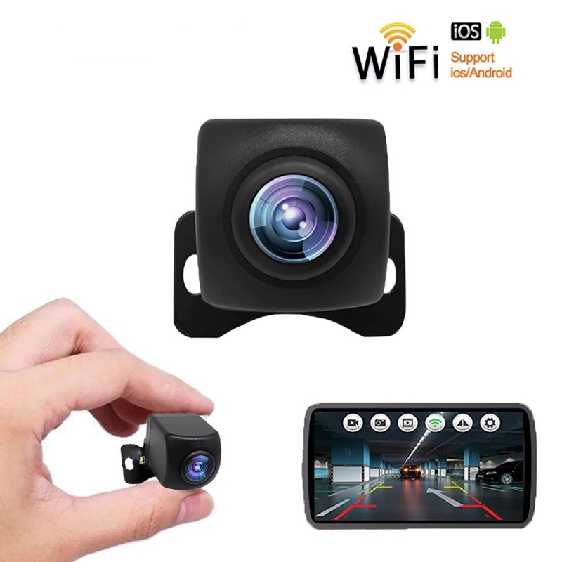 Car Rear View Camera Wifi HD Night Vision Rear View Camera Wireless Waterproof WiFi Back Up Camera
