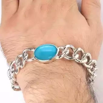 Blue Stone Bracelet for Men