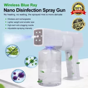 Spray wireless charged nano blue light atomizer