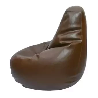 LAZY DUDE COMBO Set Extra Large XL Size Multi Shape Lazy Bean Bag, Footrest, Cushion And Extra Refill - Dark Chocolate