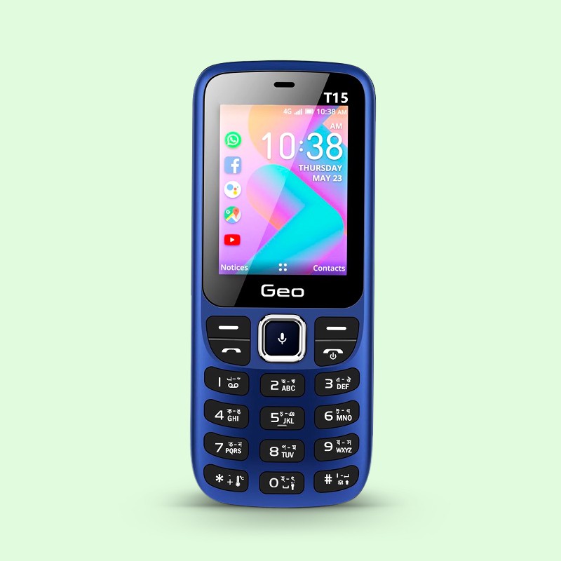 Geo T15 4G Feature Phone with Thermometer
