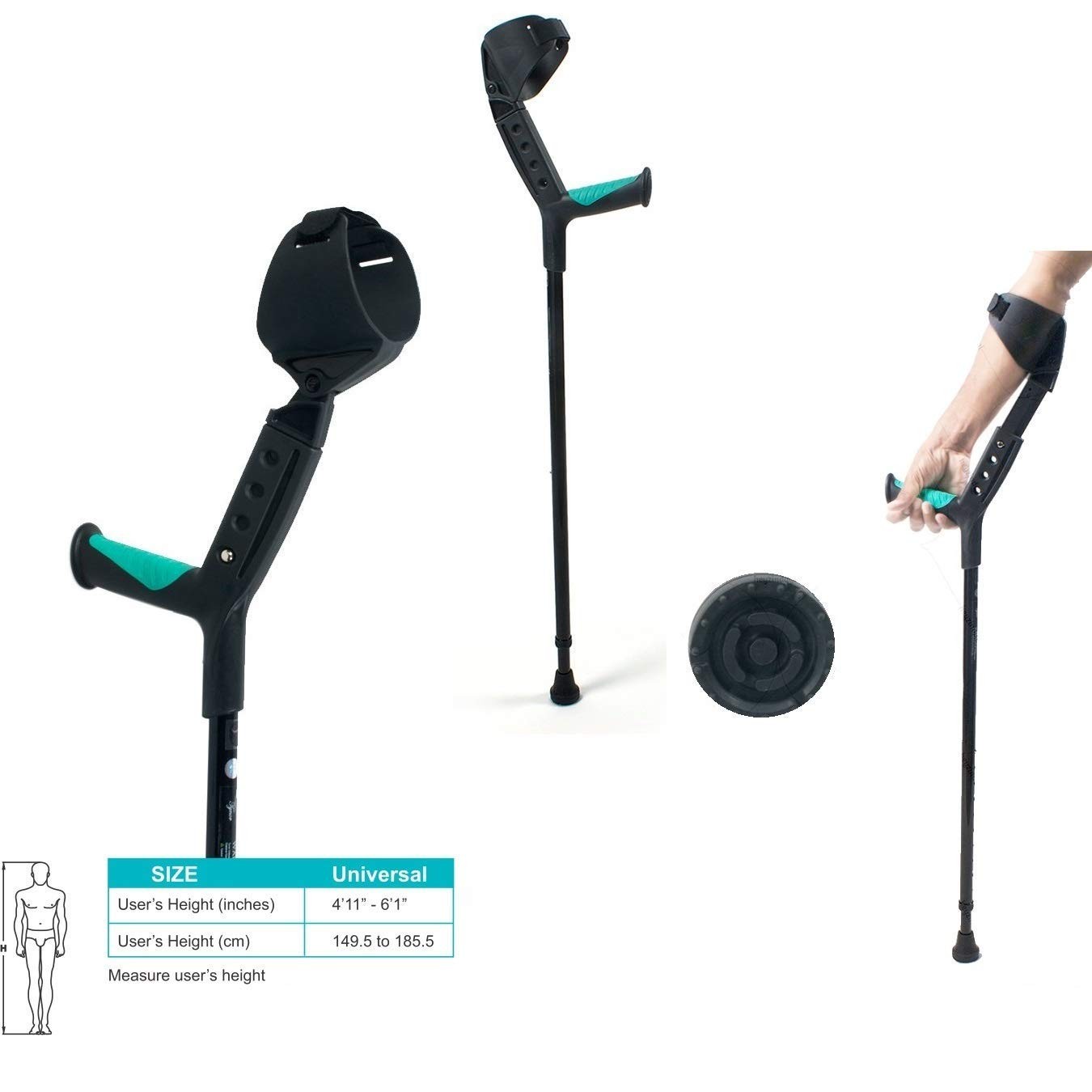 Tynor Elbow Crutch Adjustable-Universal Size
