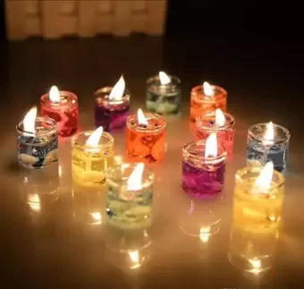 Jelly candle 12 ps multicolor