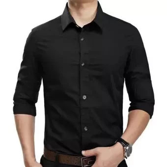 Mixed Cotton Men's Full Sleeve Shirt