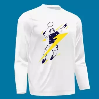 Badminton 2 Full Sleeve T-shirt For Men