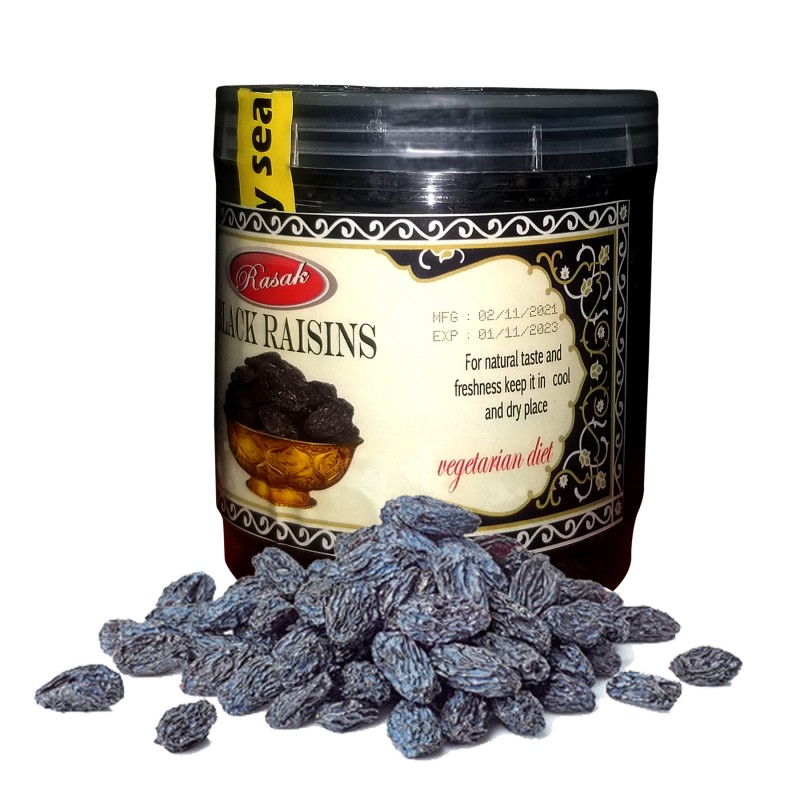 Black Raisins/Kalo Kismis Pakistan 250 gm (Rasak Brand)