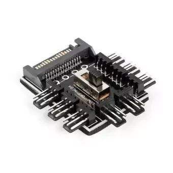 PC 1 to 8 4Pin Molex Cooler Cooling Fan Hub Splitter Cable PWM 3Pin Power Supply Speed Controller Adapter For PC Mining