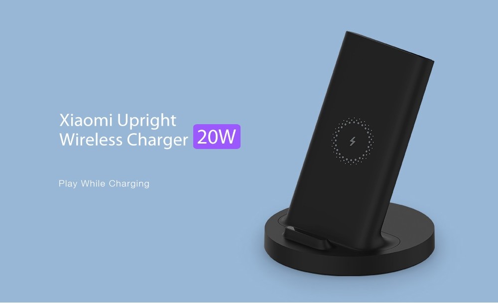 Xiaomi Stand Wireless Charger 20W Fast Charging Phone Holder with Safety Protection - Black