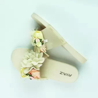 Slipper Room Slipper for Girls AYAZ Cotton Flower Slipper High Quality