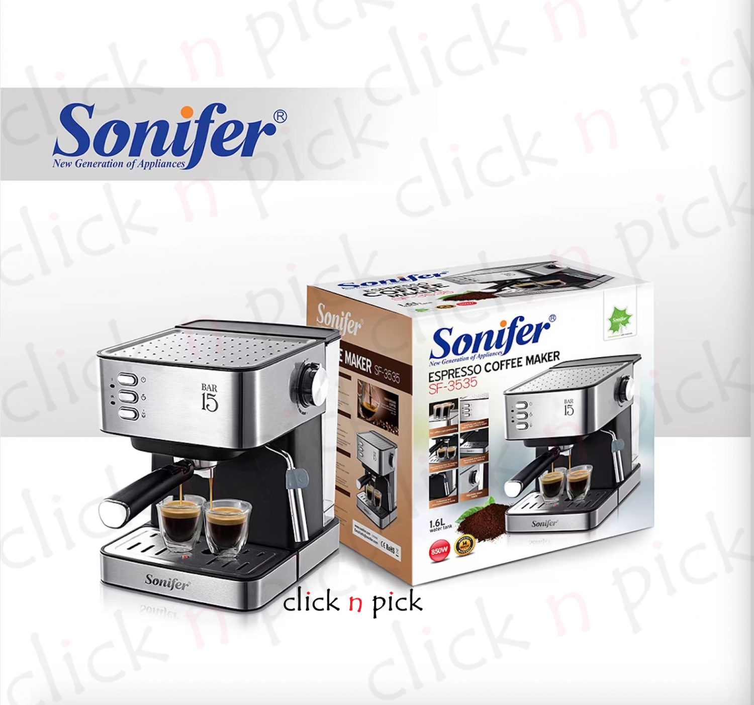 Espresso Coffee Maker 1.6 liter capacity