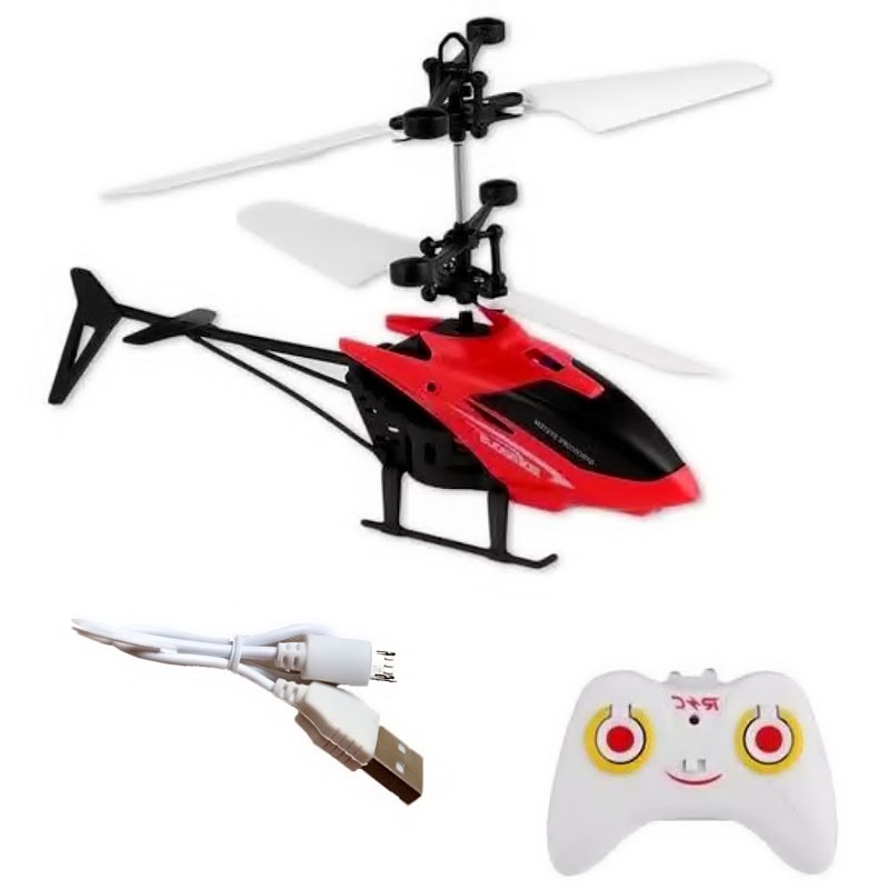 Rechargeable Remote And Hand Sensor Flying Helicopter for Kids