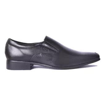 Apex Black Leather Formal Shoe for Men