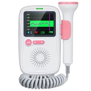 Heart Rate Monitor Pregnant Fetal Doppler Baby Heartbeat Detector for Home